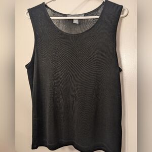Black Sleeveless Josephine Top Size M